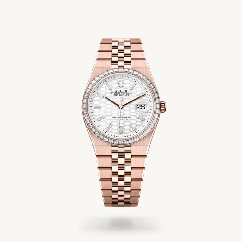 Rolex 
Land-Dweller 36
Oyster, 36 mm, oro Everose y diamantes
M127285TBR-0002