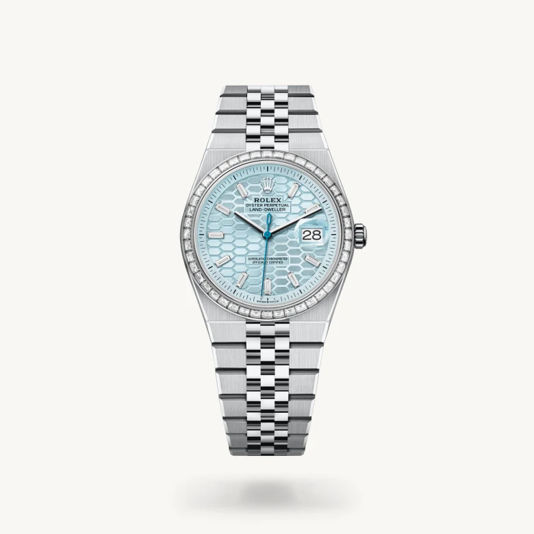 Rolex 
Land-Dweller 36
Oyster, 36 mm, platino y diamantes
M127286TBR-0001