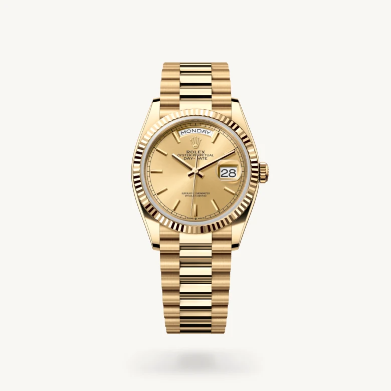 Rolex 
Day-Date 36
Oyster, 36 mm, oro amarillo
M128238-0045