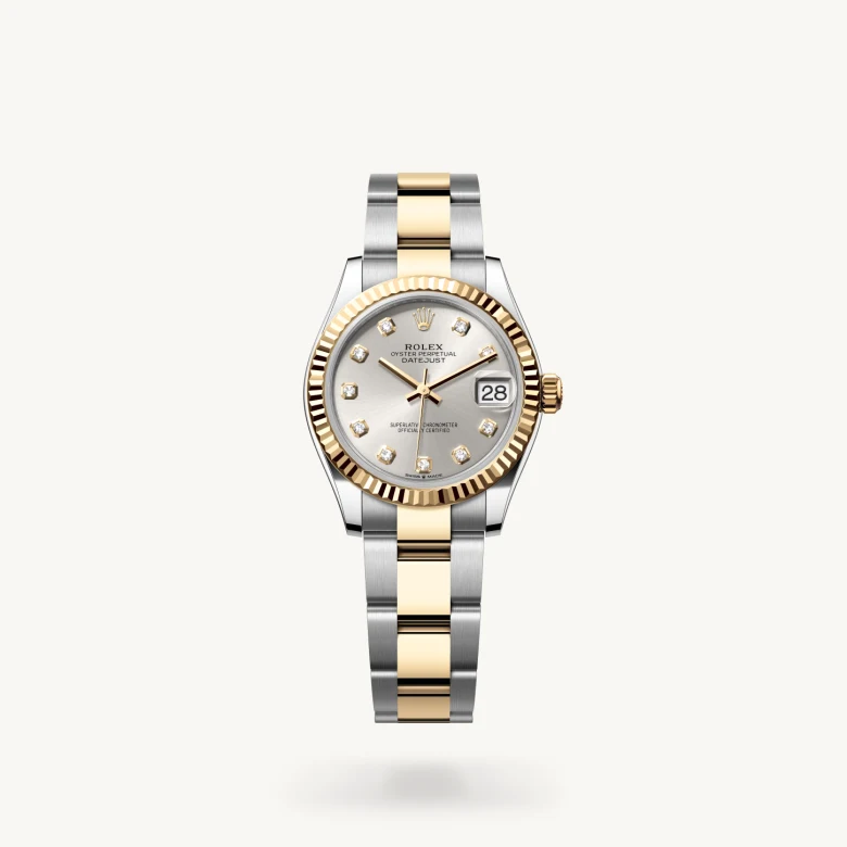 Rolex 
Datejust 31
Oyster, 31 mm, acero Oystersteel y oro amarillo
M278273-0019