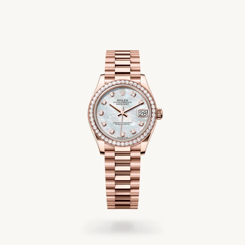 Rolex 
Datejust 31
Oyster, 31 mm, oro Everose y diamantes
M278285RBR-0005