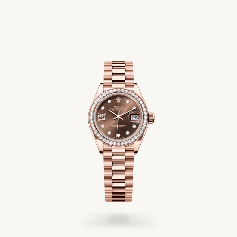 Rolex 
Lady-Datejust
Oyster, 28 mm, oro Everose y diamantes
M279135RBR-0001