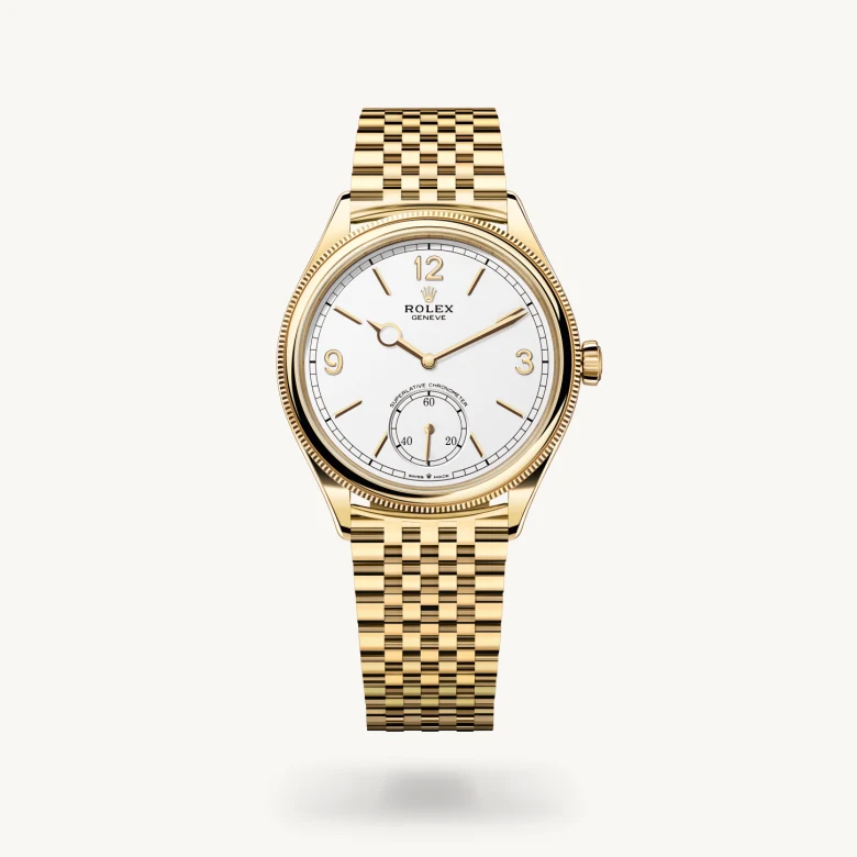 Rolex 
1908
39 mm, oro amarillo de 18 quilates, acabado pulido
M52508-0008