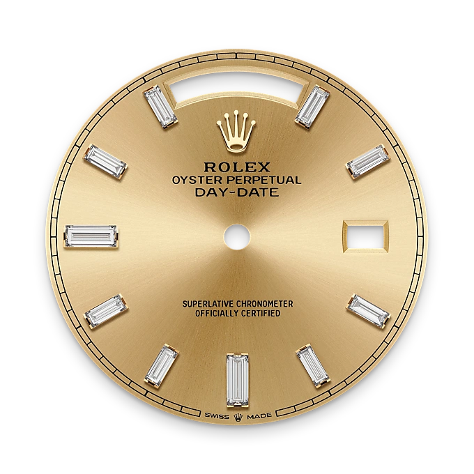 Rolex 
Day-Date 40
Oyster, 40 mm, oro amarillo y diamantes
M228348RBR-0002