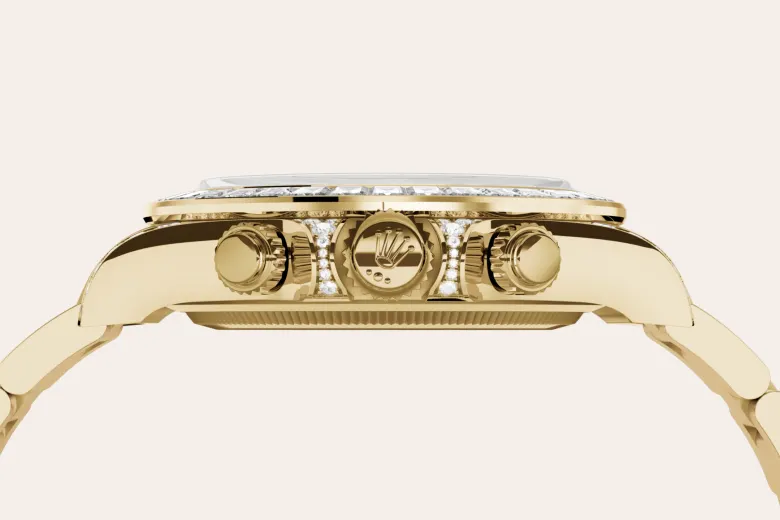 Rolex
Cosmograph Daytona
Oyster, 40 mm, oro amarillo y diamantes
M126598TBR-0001 Rolex
Cosmograph Daytona
Oyster, 40 mm, oro amarillo y diamantes
M126598TBR-0001