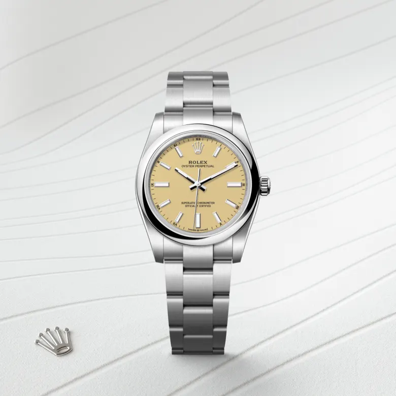 Rolex 
Oyster Perpetual 34
Oyster, 34 mm, acero Oystersteel
M124200-0007
