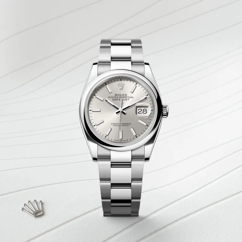 Rolex 
Datejust 36
Oyster, 36 mm, acero Oystersteel
M126200-0002