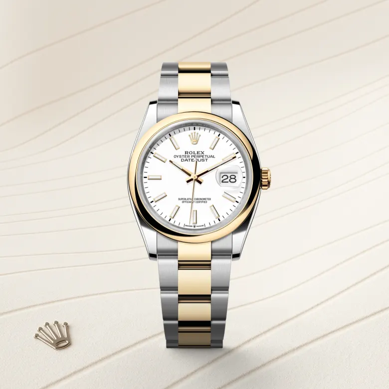 Rolex 
Datejust 36
Oyster, 36 mm, acero Oystersteel y oro amarillo
M126203-0020