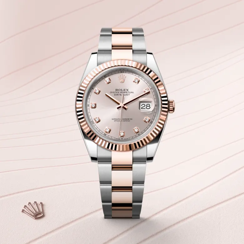 Rolex 
Datejust 41
Oyster, 41 mm, acero Oystersteel y oro Everose
M126331-0007