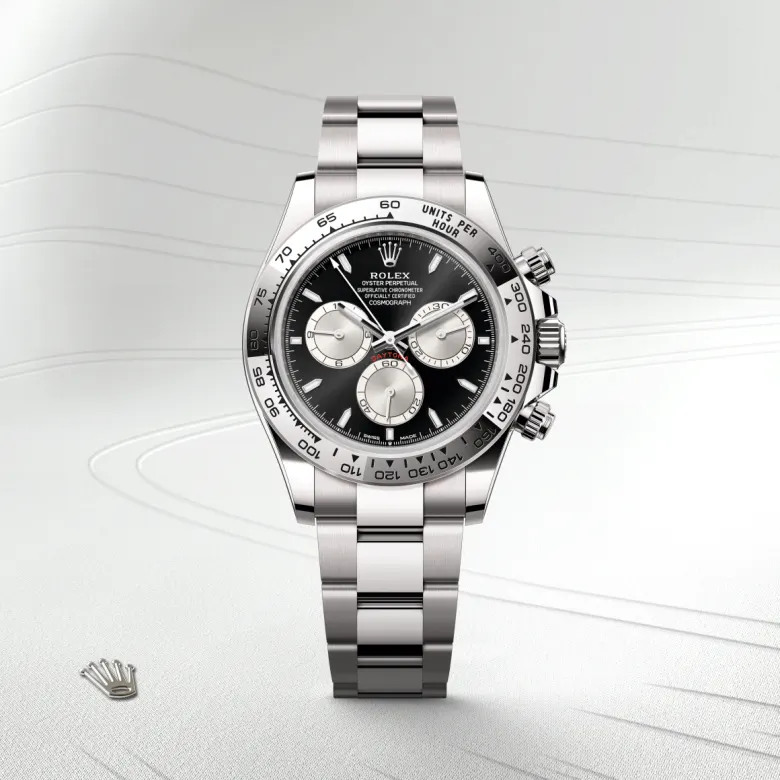 Rolex 
Cosmograph Daytona
Oyster, 40 mm, oro blanco
M126509-0001