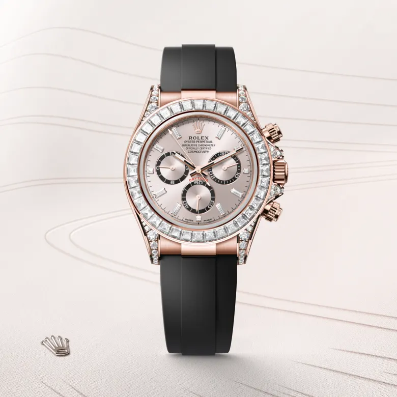 Rolex 
Cosmograph Daytona
Oyster, 40 mm, oro Everose y diamantes
M126535TBR-0002