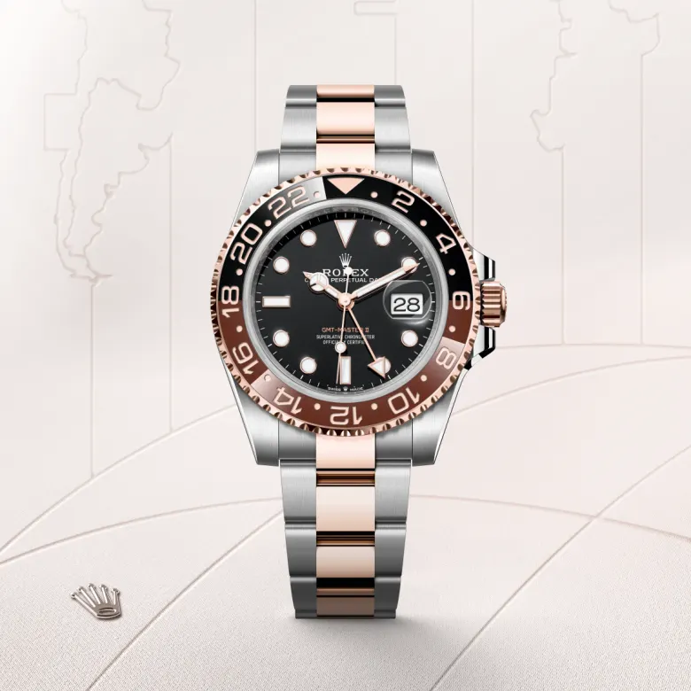 Rolex 
GMT-Master II
Oyster, 40 mm, acero Oystersteel y oro Everose
M126711CHNR-0002