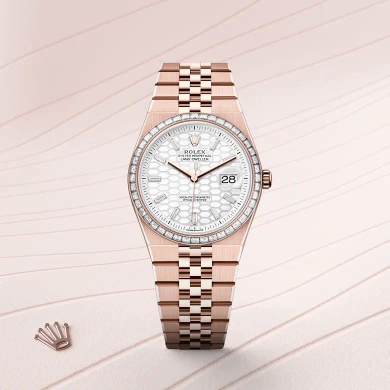 Rolex 
Land-Dweller 36
Oyster, 36 mm, oro Everose y diamantes
M127285TBR-0002