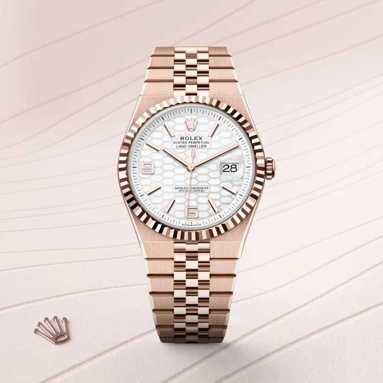 Rolex 
Land-Dweller 40
Oyster, 40 mm, oro Everose
M127335-0001
