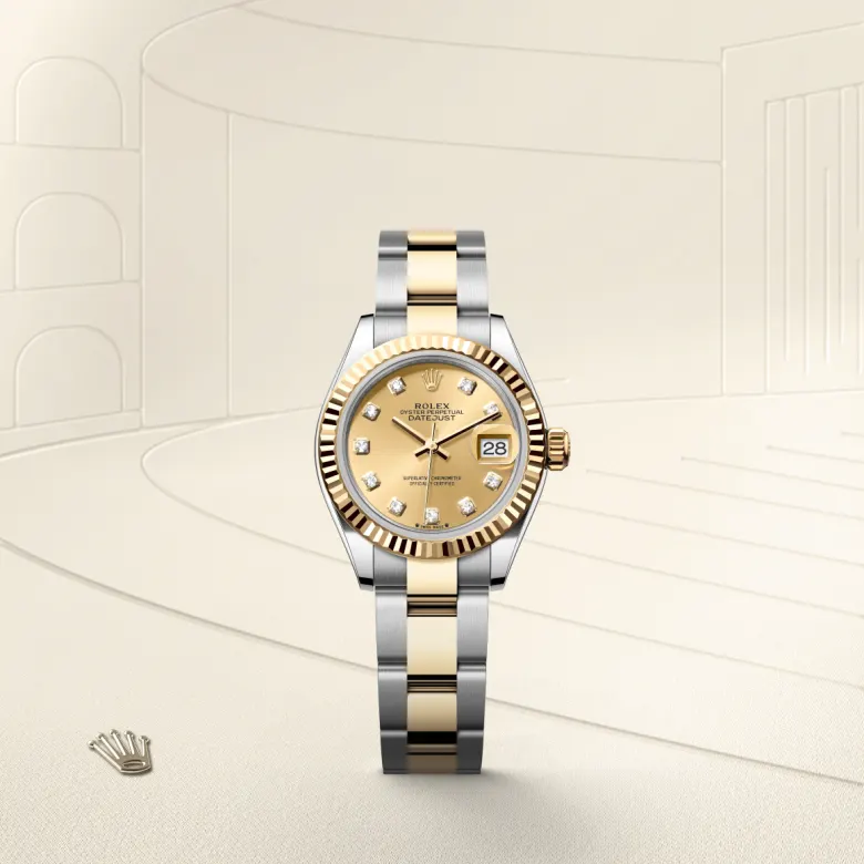 Rolex 
Lady-Datejust
Oyster, 28 mm, acero Oystersteel y oro amarillo
M279173-0012
