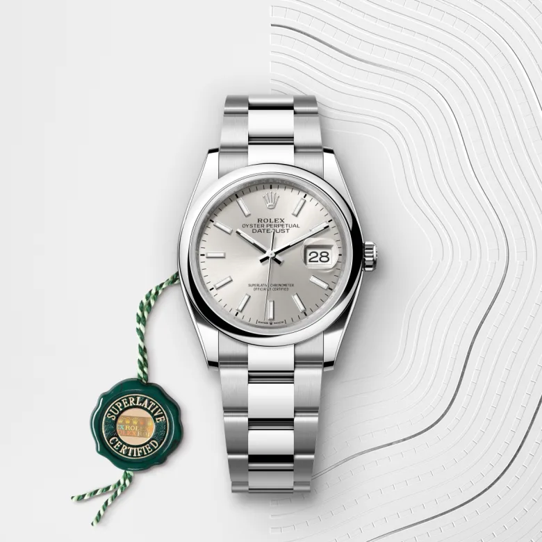 Rolex 
Datejust 36
Oyster, 36 mm, acero Oystersteel
M126200-0002