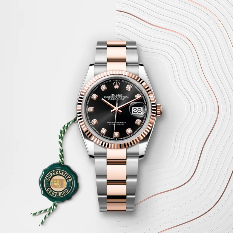 Rolex 
Datejust 36
Oyster, 36 mm, acero Oystersteel y oro Everose
M126231-0020
