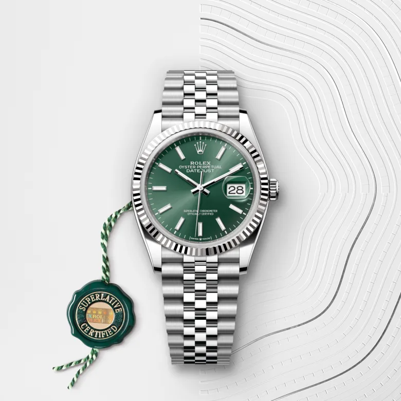 Rolex 
Datejust 36
Oyster, 36 mm, acero Oystersteel y oro blanco
M126234-0051
