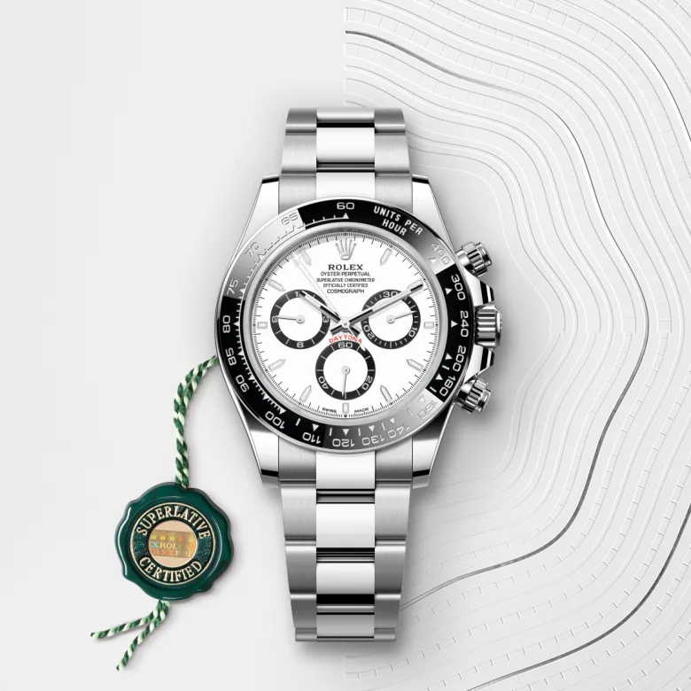 Rolex 
Cosmograph Daytona
Oyster, 40 mm, acero Oystersteel
M126500LN-0001