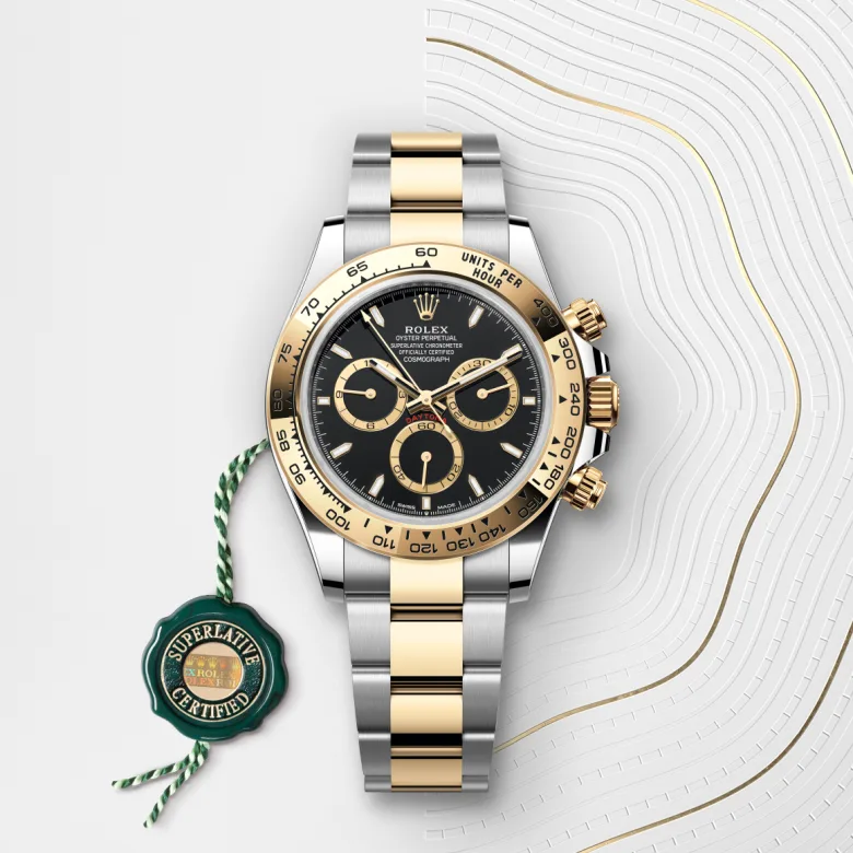 Rolex 
Cosmograph Daytona
Oyster, 40 mm, acero Oystersteel y oro amarillo
M126503-0003