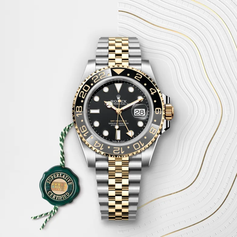 Rolex 
GMT-Master II
Oyster, 40 mm, acero Oystersteel y oro amarillo
M126713GRNR-0001
