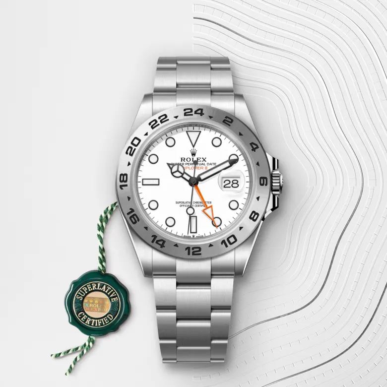 Rolex 
Explorer II
Oyster, 42 mm, acero Oystersteel
M226570-0001