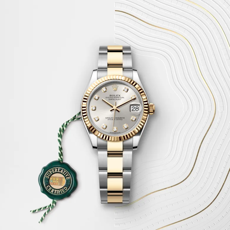 Rolex 
Datejust 31
Oyster, 31 mm, acero Oystersteel y oro amarillo
M278273-0019