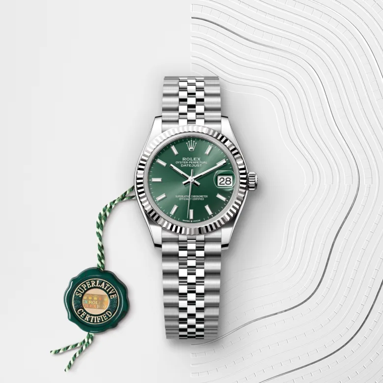 Rolex 
Datejust 31
Oyster, 31 mm, acero Oystersteel y oro blanco
M278274-0018