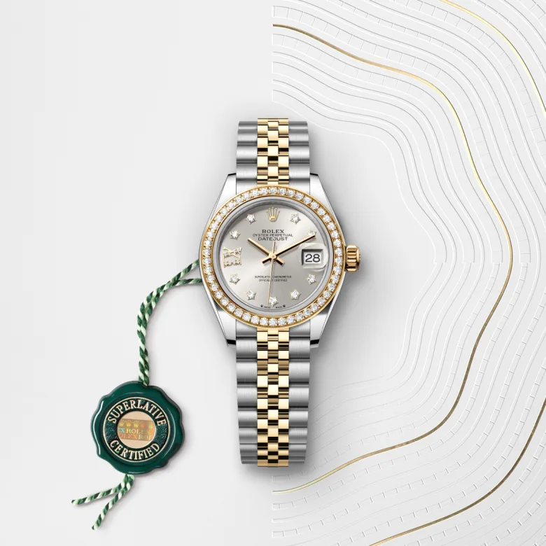 Rolex 
Lady-Datejust
Oyster, 28 mm, acero Oystersteel, oro amarillo y diamantes
M279383RBR-0003