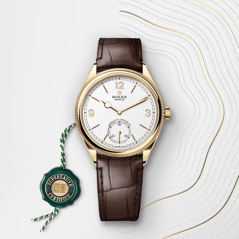 Rolex 
1908
39 mm, oro amarillo de 18 quilates, acabado pulido
M52508-0006