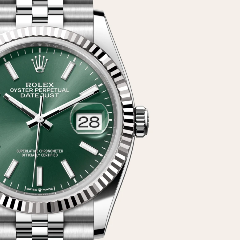 Rolex 
Datejust 36
Oyster, 36 mm, acero Oystersteel y oro blanco
M126234-0051