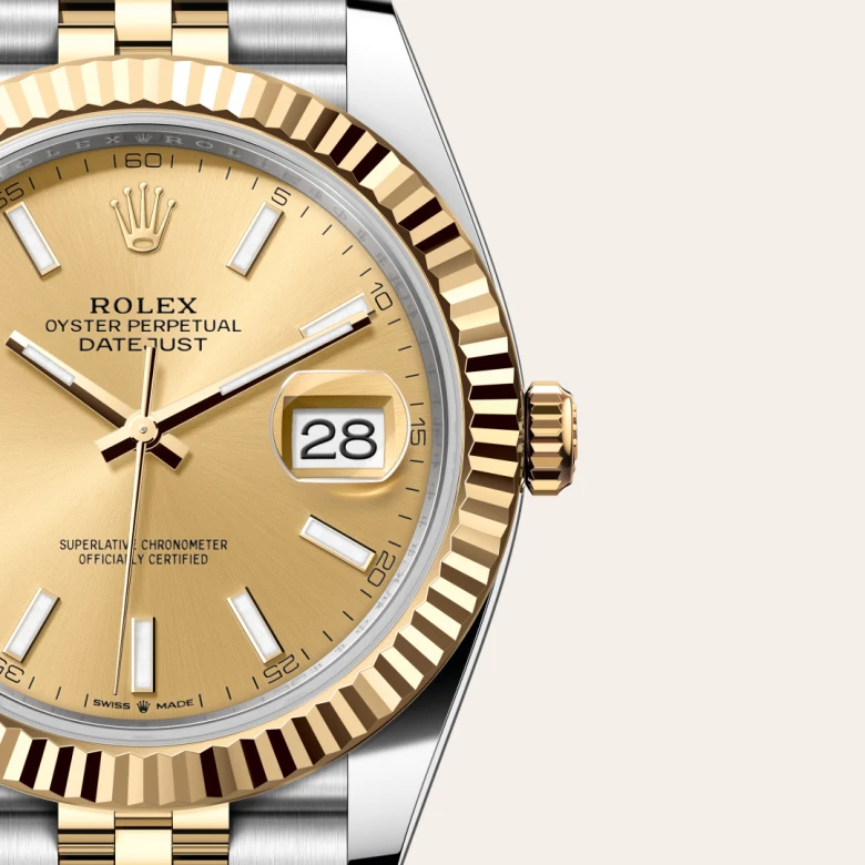 Rolex 
Datejust 41
Oyster, 41 mm, acero Oystersteel y oro amarillo
M126333-0010