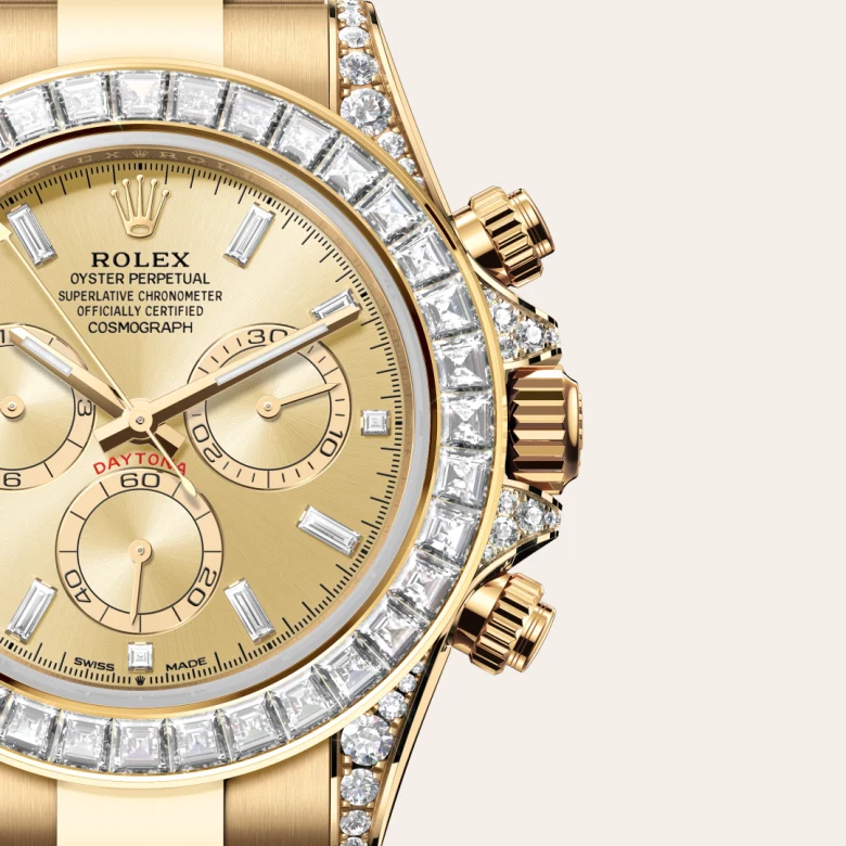 Rolex 
Cosmograph Daytona
Oyster, 40 mm, oro amarillo y diamantes
M126598TBR-0001