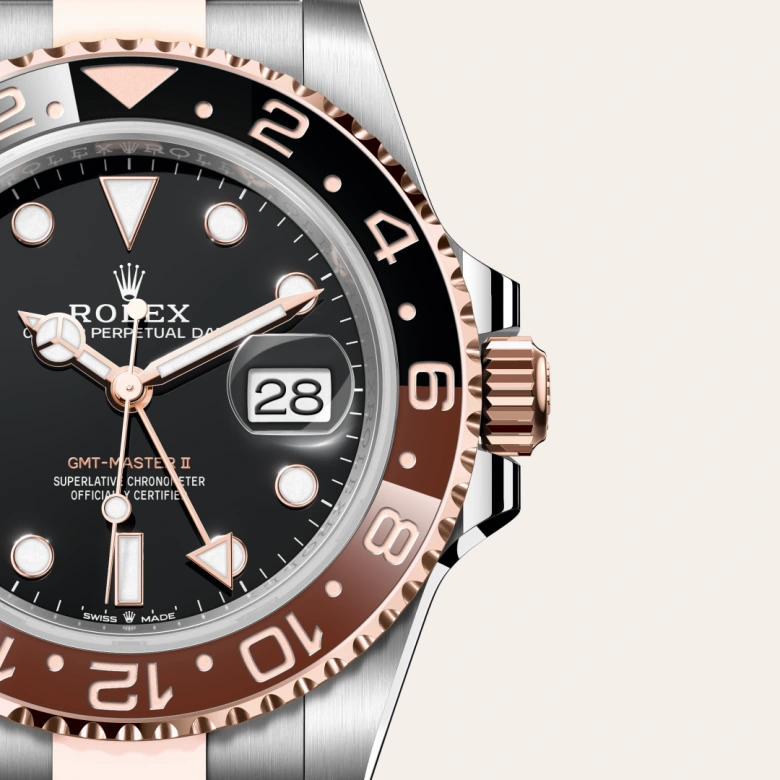 Rolex 
GMT-Master II
Oyster, 40 mm, acero Oystersteel y oro Everose
M126711CHNR-0002