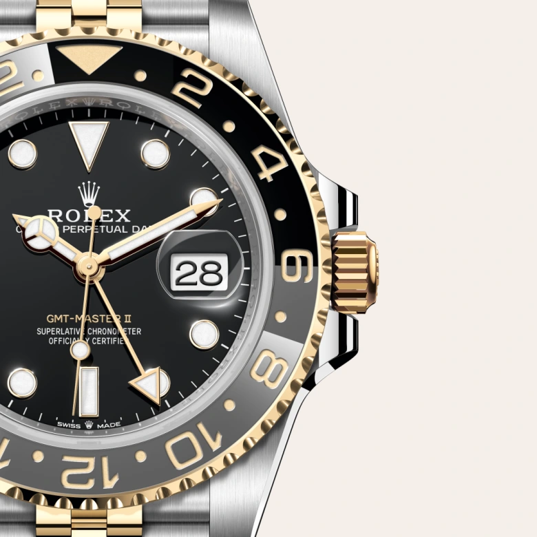 Rolex 
GMT-Master II
Oyster, 40 mm, acero Oystersteel y oro amarillo
M126713GRNR-0001