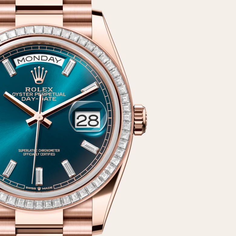 Rolex 
Day-Date 36
Oyster, 36 mm, oro Everose y diamantes
M128395TBR-0032