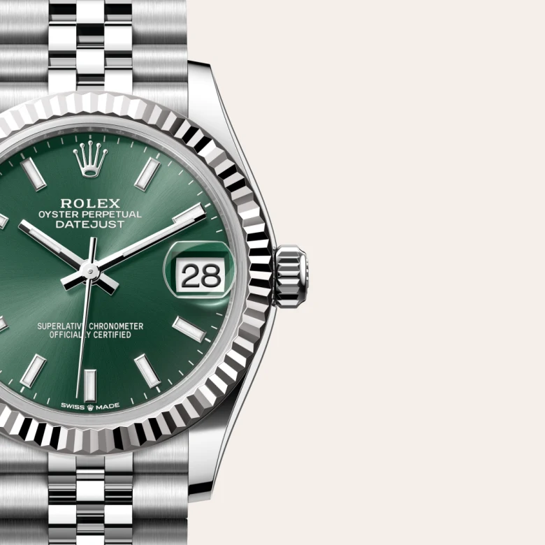 Rolex 
Datejust 31
Oyster, 31 mm, acero Oystersteel y oro blanco
M278274-0018