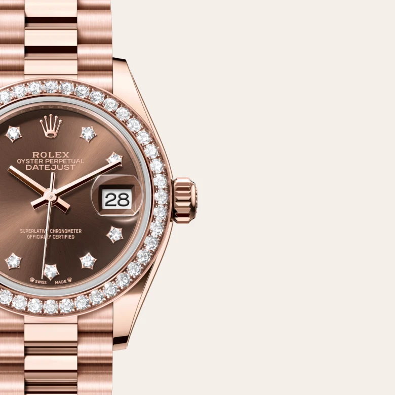 Rolex 
Lady-Datejust
Oyster, 28 mm, oro Everose y diamantes
M279135RBR-0001