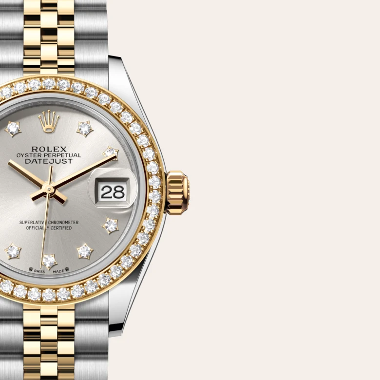 Rolex 
Lady-Datejust
Oyster, 28 mm, acero Oystersteel, oro amarillo y diamantes
M279383RBR-0003