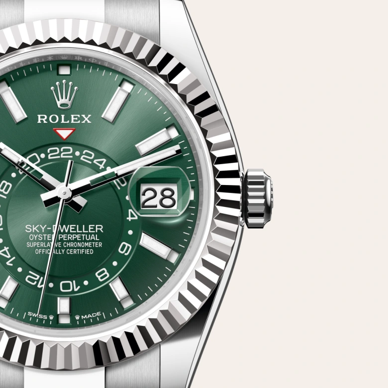 Rolex 
Sky-Dweller
Oyster, 42 mm, acero Oystersteel y oro blanco
M336934-0001
