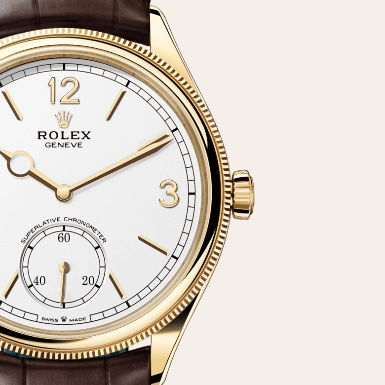 Rolex 
1908
39 mm, oro amarillo de 18 quilates, acabado pulido
M52508-0006