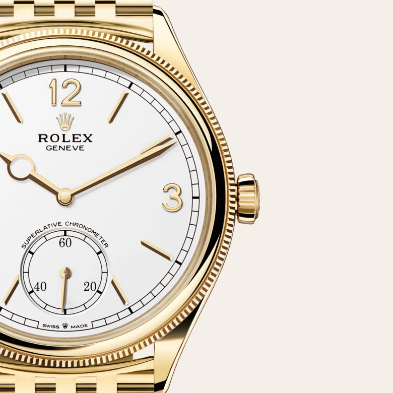 Rolex 
1908
39 mm, oro amarillo de 18 quilates, acabado pulido
M52508-0008