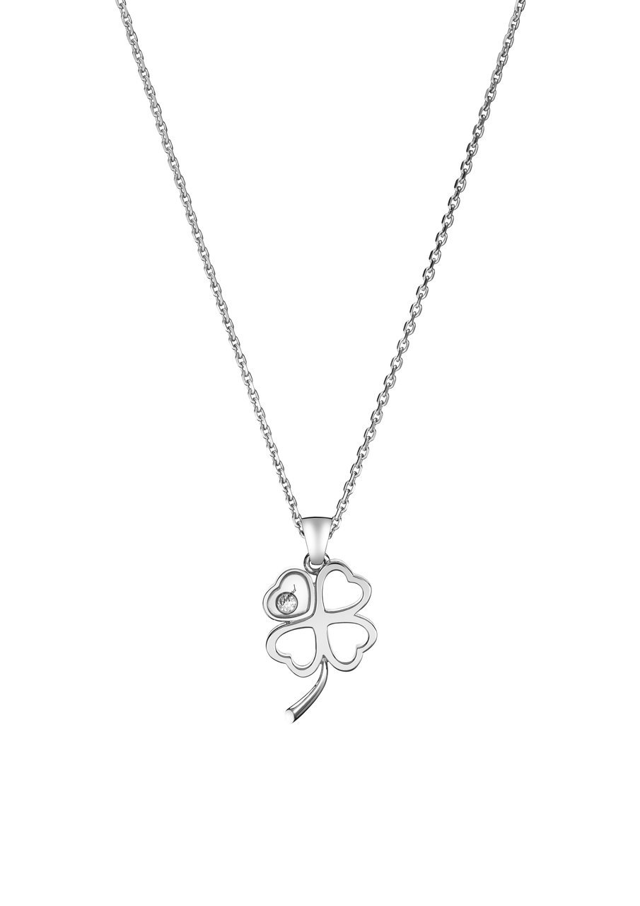 Happy Diamonds Good Luck Charms Colgante, Oro Blanco Ético, Diamantes - Imagen 1