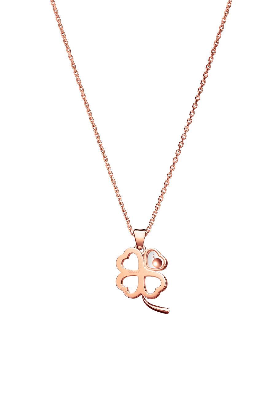 Happy Diamonds Good Luck Charms Colgante, Oro Rosa Ético, Diamantes - Imagen 3