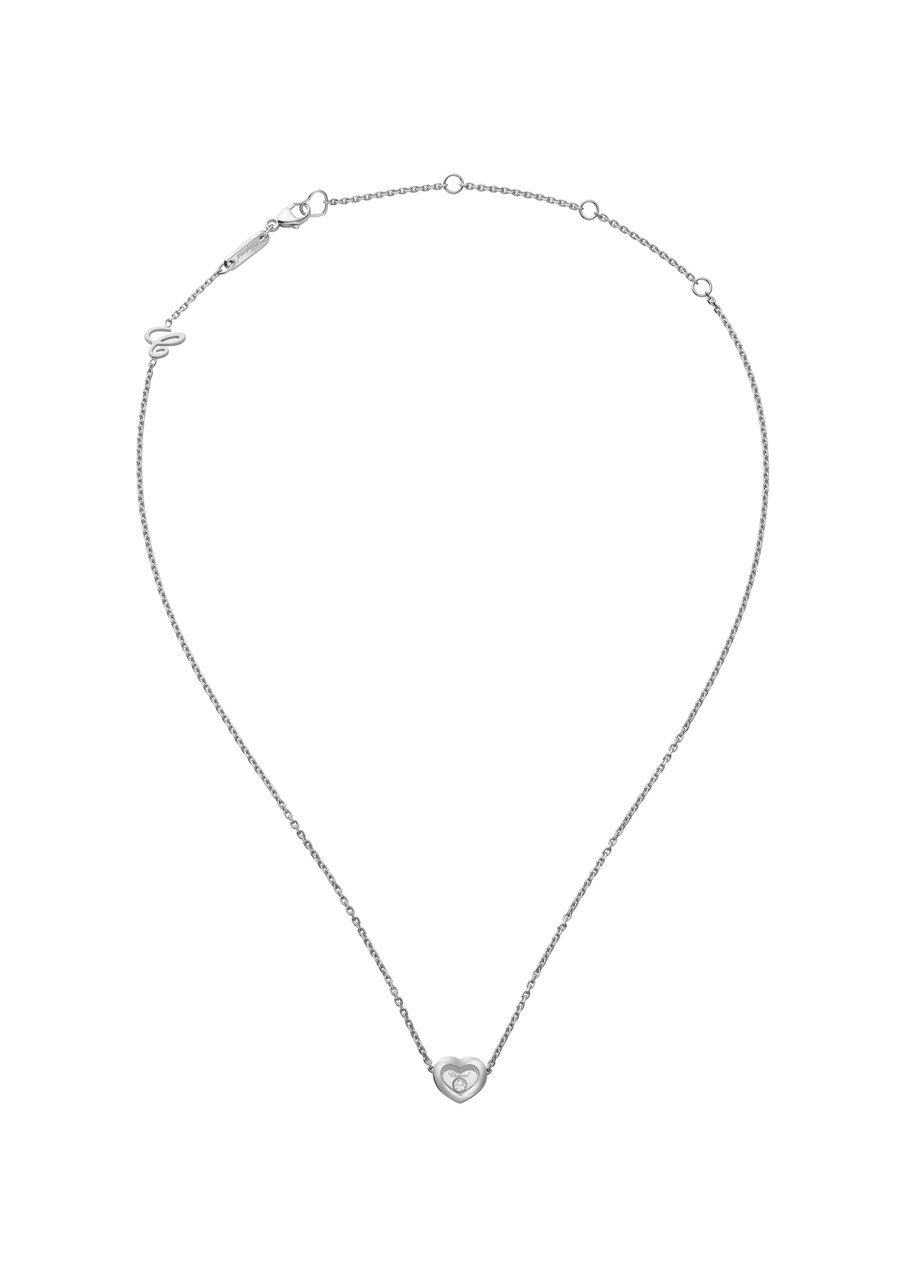 Happy Diamonds Icons Collar, Oro Blanco Ético, Diamante - Imagen 3