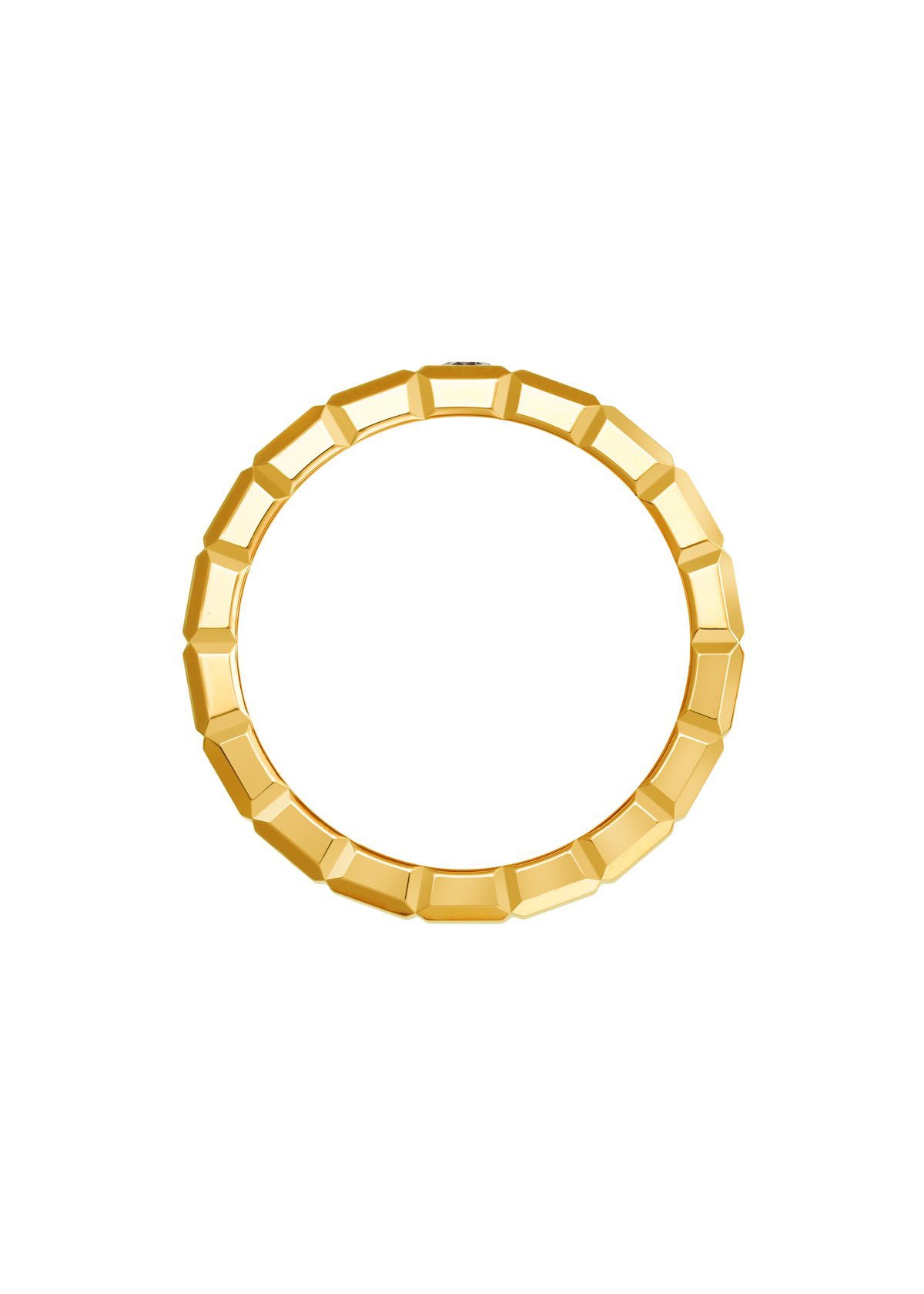 Ice Cube Anillo, Oro Amarillo Ético, Diamante - Imagen 3