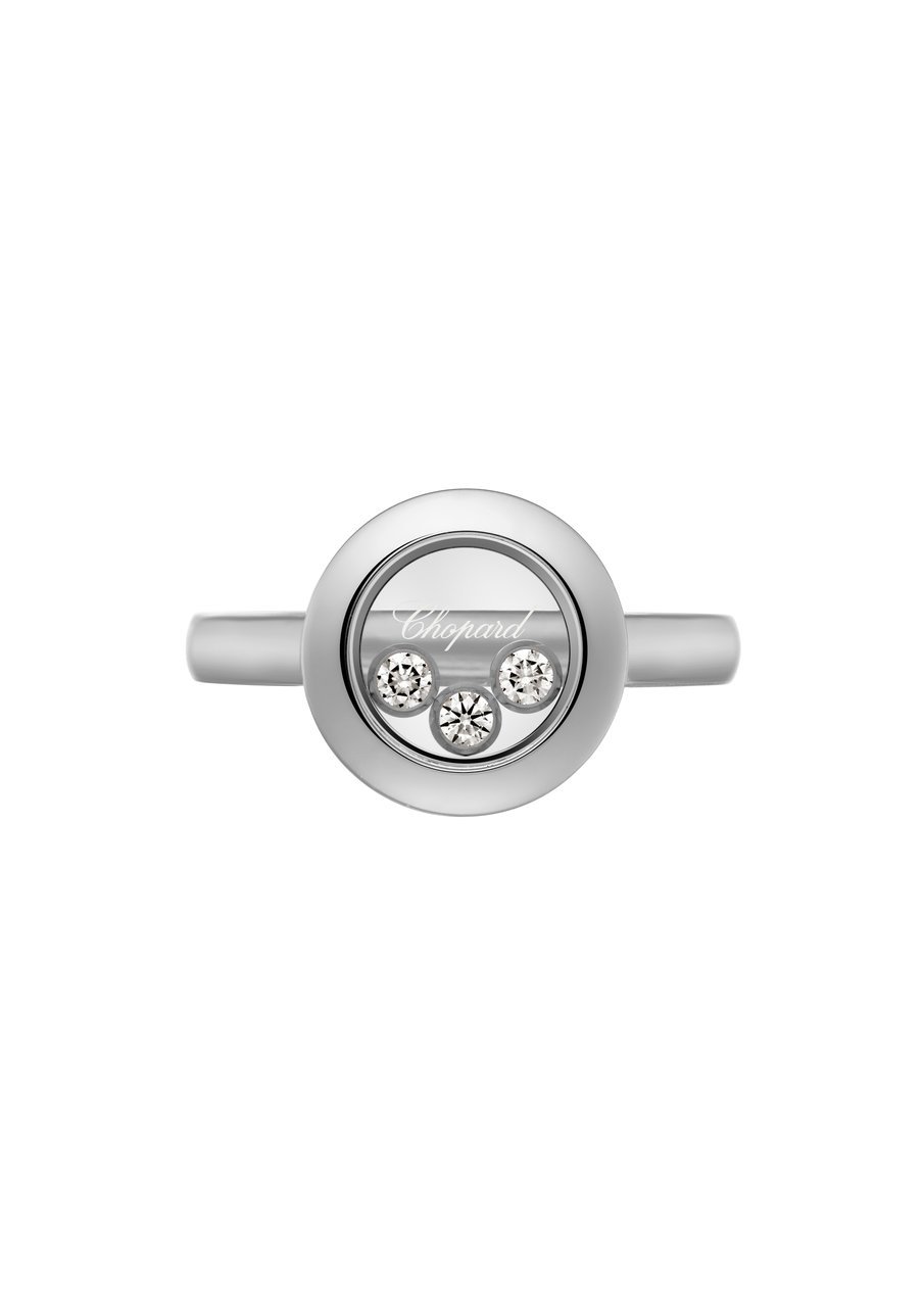 Happy Diamonds Icons Anillo, Oro Blanco Ético, Diamantes - Imagen 2