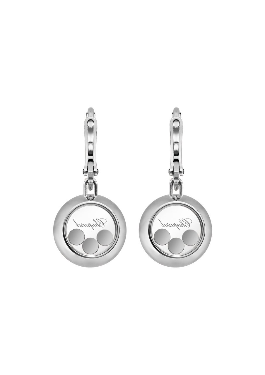 Happy Diamonds Icons Pendientes, Oro Blanco Ético, Diamantes - Imagen 3