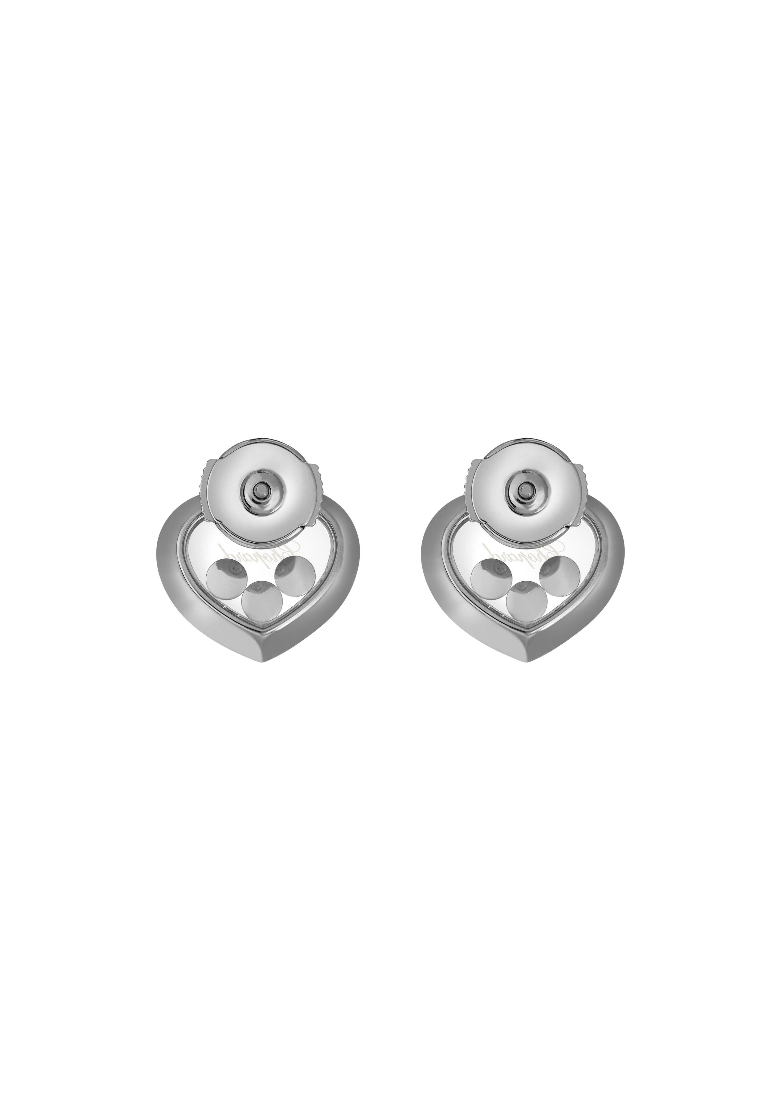 Happy Diamonds Icons Pendientes, Oro Blanco Ético, Diamantes - Imagen 3