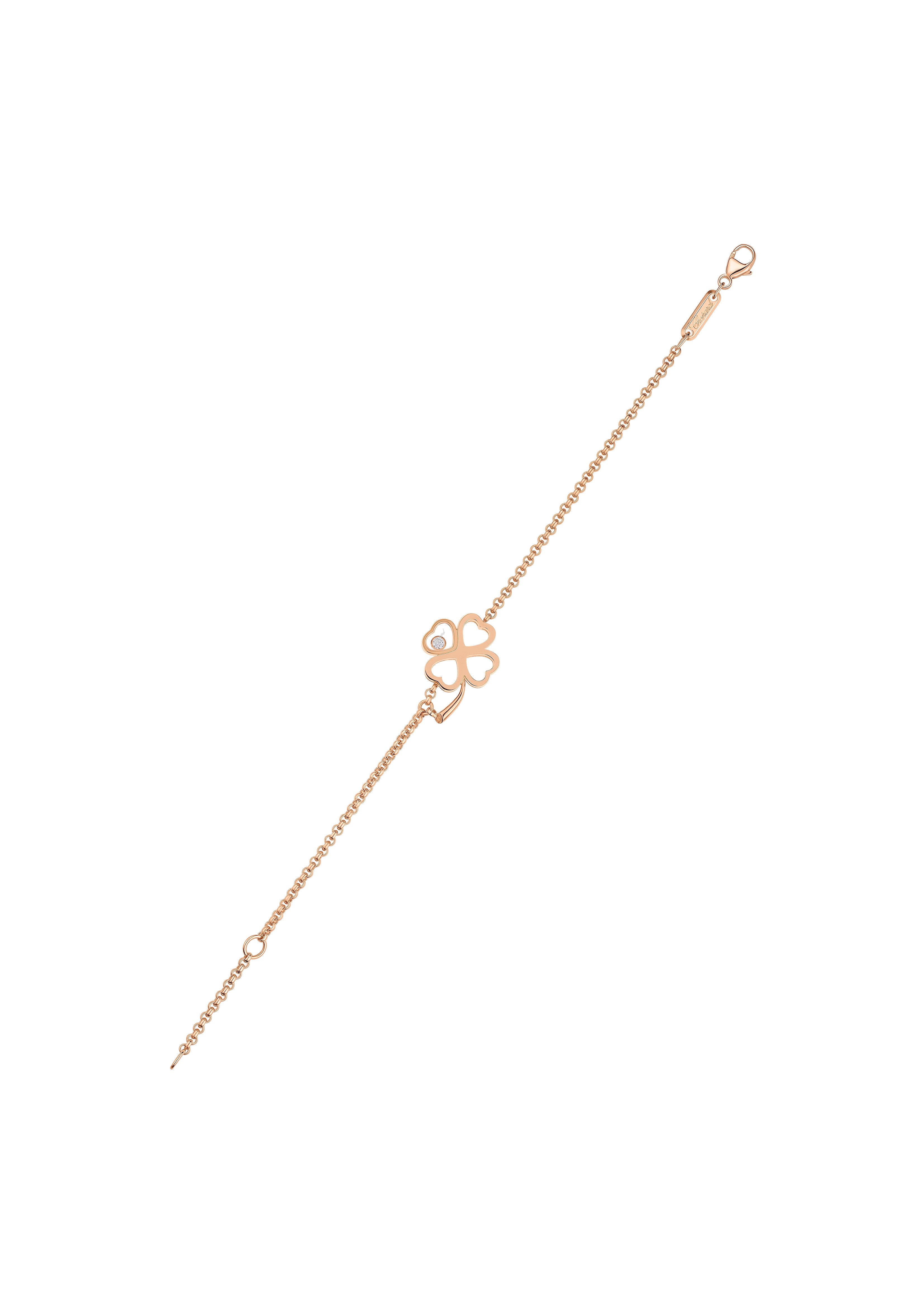 Happy Diamonds Good Luck Charms Pulsera, Oro Rosa Ético, Diamante - Imagen 2